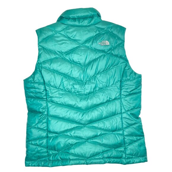 The North Face Aconcagua 550 Fill Goose Down Puffer Vest Teal Women's L - Picture 7 of 14